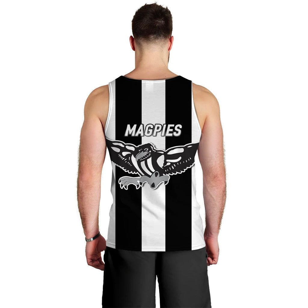 Magpies Busselton Football 2022 Men Tank Top - LT12
