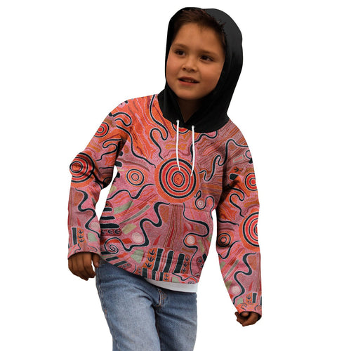 aboriginal-kid-hoodie-indigenous-footprint-landscape