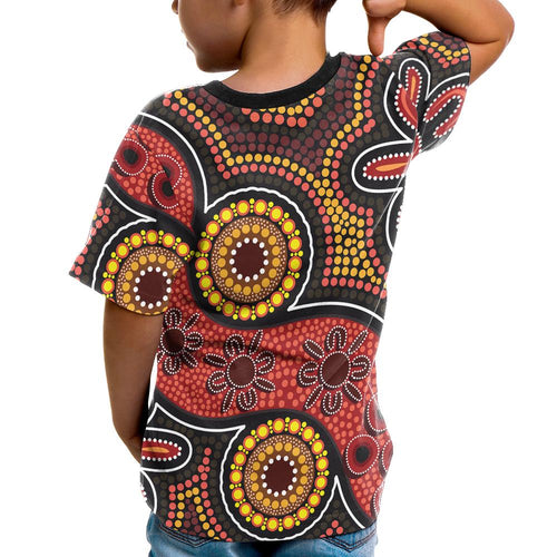 aboriginal-t-shirt-kid-indigenous-circle-dot-painting-style
