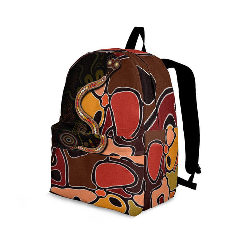 backpack-aboriginal-snake-with-dot-painting