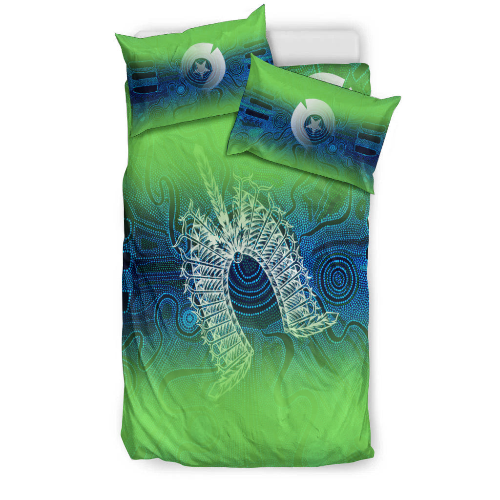 torres-strait-islands-bedding-set-indigenous-dot-painting-art