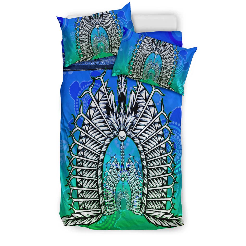 bedding-set-turtle-background-with-dhari-mask