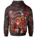 [Custom] Aboriginal Hoodie - Indigenous Fish Hand Art