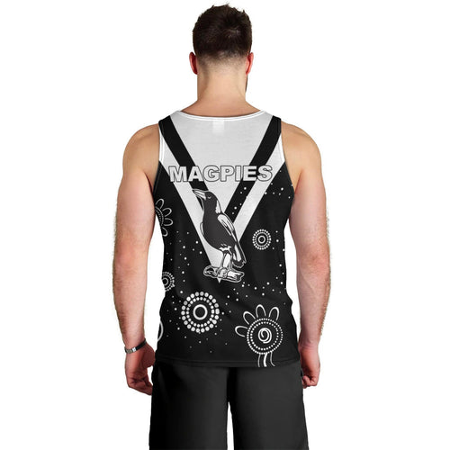 custom-personalised-western-suburbs-magpies-men-tank-top-indigenous-dot-painting-art