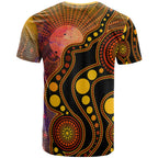 custom-text-kid-aboriginal-t-shirt-australia-indigenous-flag-circle-dot-painting-art-golden