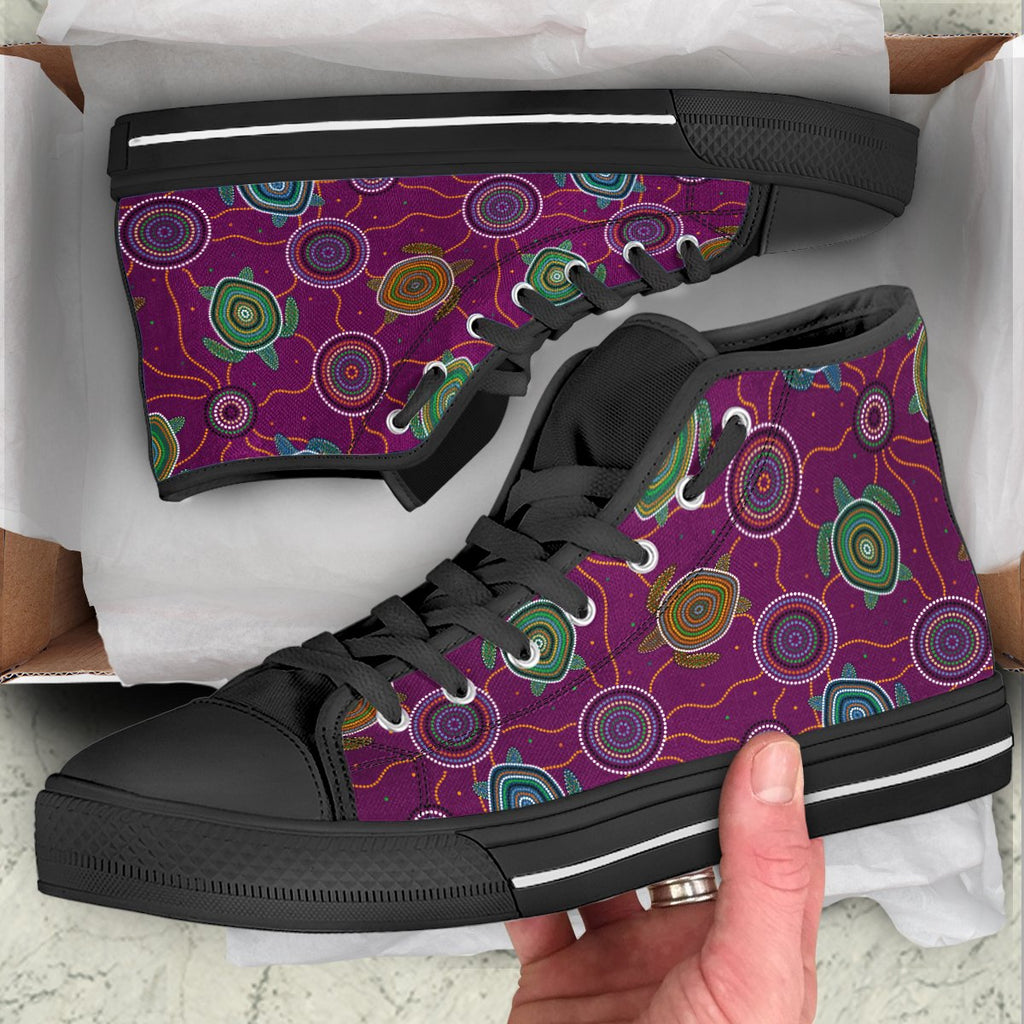 high-top-aboriginal-turtle-purple-australia-dot-patterns