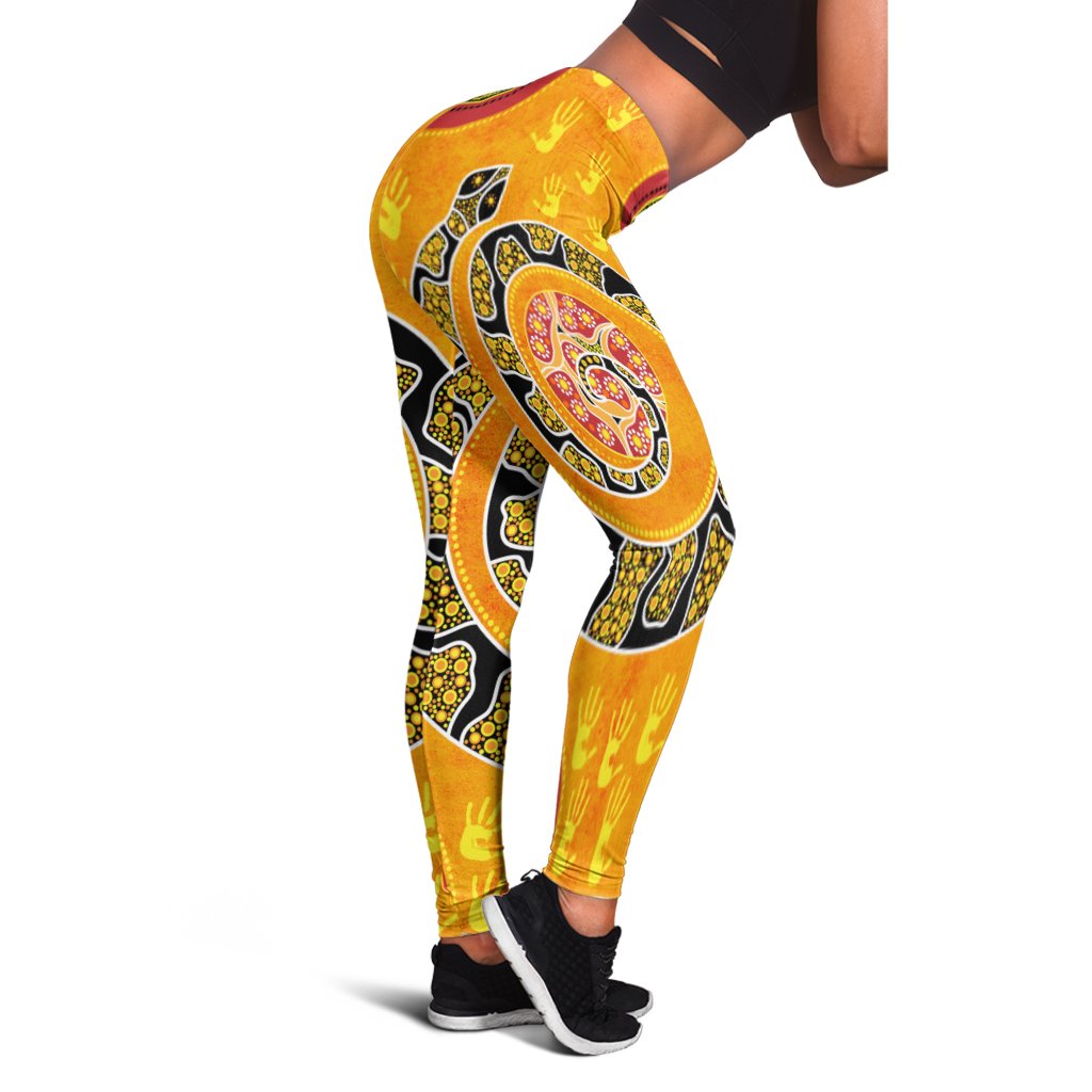 legging-aboriginal-unique-style-snake-orange-color-2021