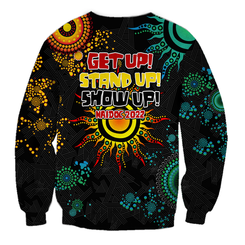 NAIDOC Week 2022 Aboriginal Art Unique Sweatshirt - LT12