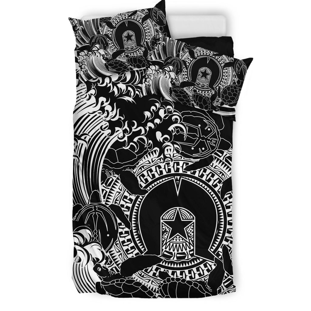 customaboriginal-bedding-set-torres-strait-islands-in-wave-black