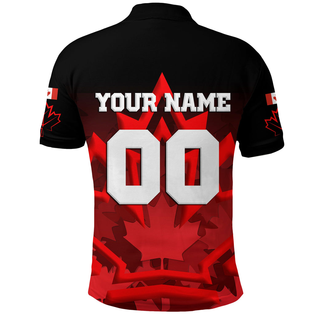 custom-personalised-canada-hockey-with-maple-leaf-polo-shirt