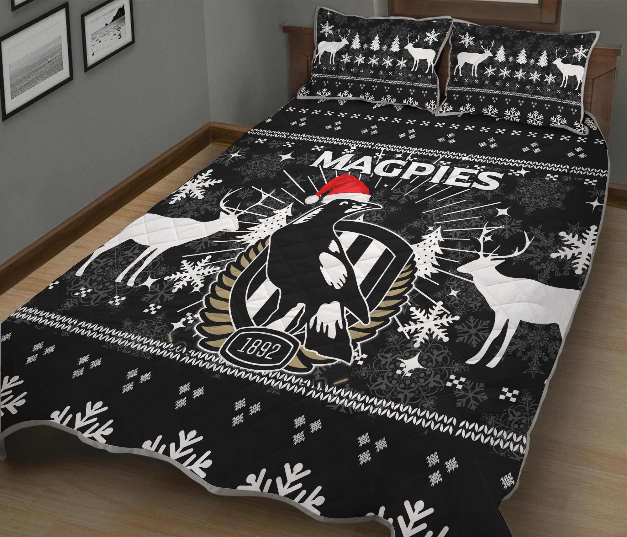 collingwood-magpies-quilt-bed-set-christmas-ugly-style