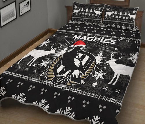 collingwood-magpies-quilt-bed-set-christmas-ugly-style