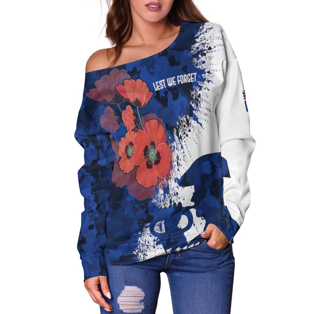[Custom] Anzac Off Shoulder Sweater - Anzac Day 2021 - Vibe Hoodie