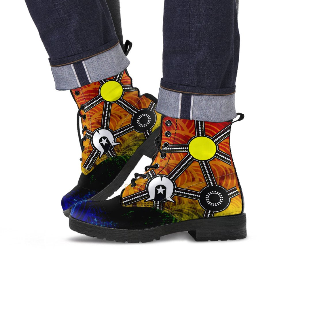 naidoc-week-2021-leather-boots-aboriginal-geometric-style