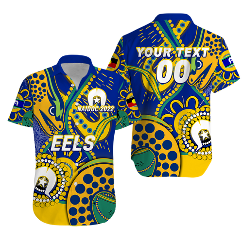 (Custom Personalised) Eels Rugby NAIDOC 2022 Aboriginal Hawaiian Shirt