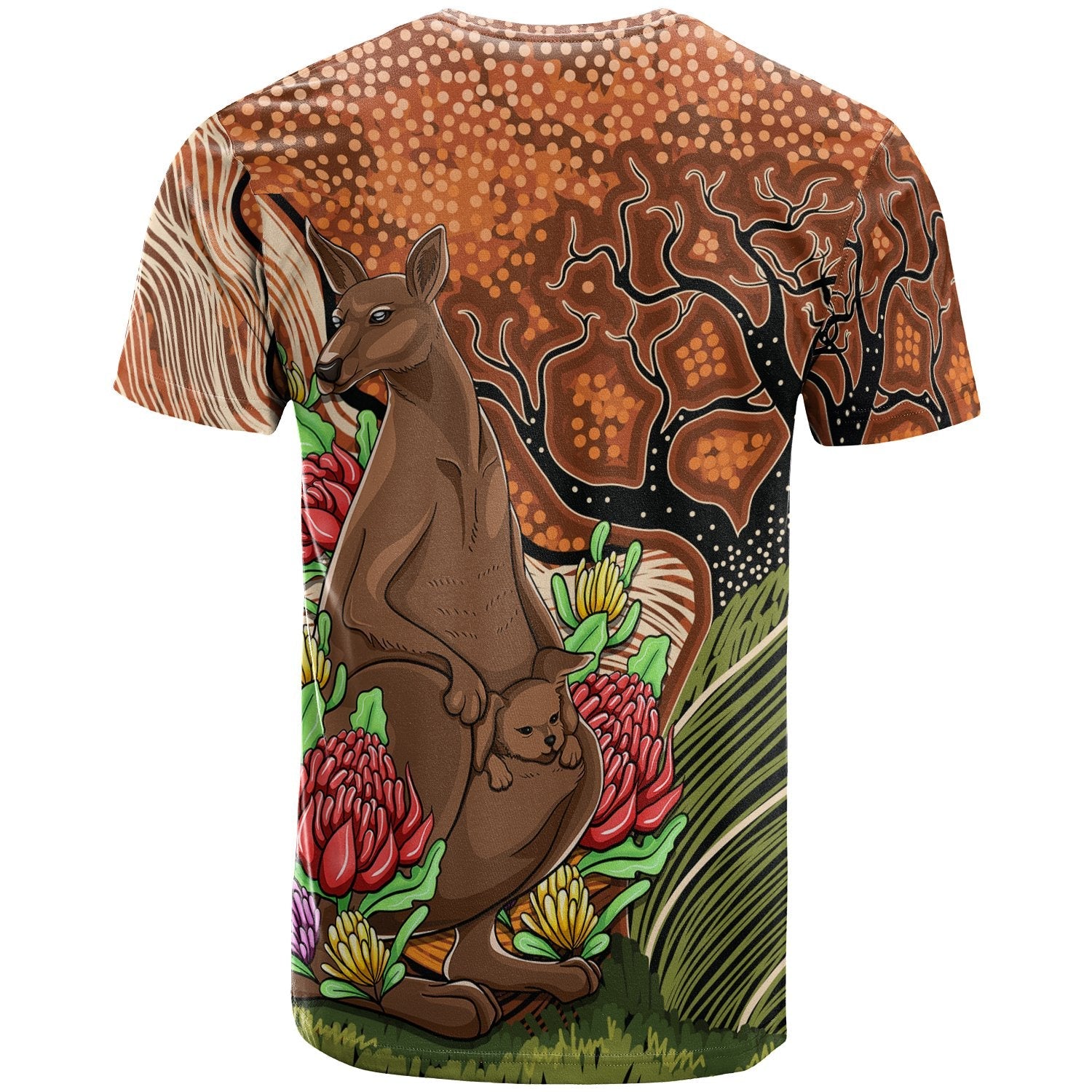 aboriginal-t-shirt-kangaroo-with-indigenous-tree