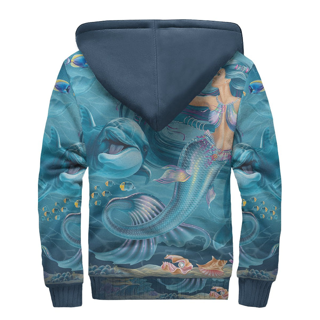 sherpa-hoodie-australia-beautiful-mermaid-with-dolphin