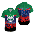 (Custom Personalised) New Zealand Warriors Anzac Day Indigenous Art Hawaiian Shirt