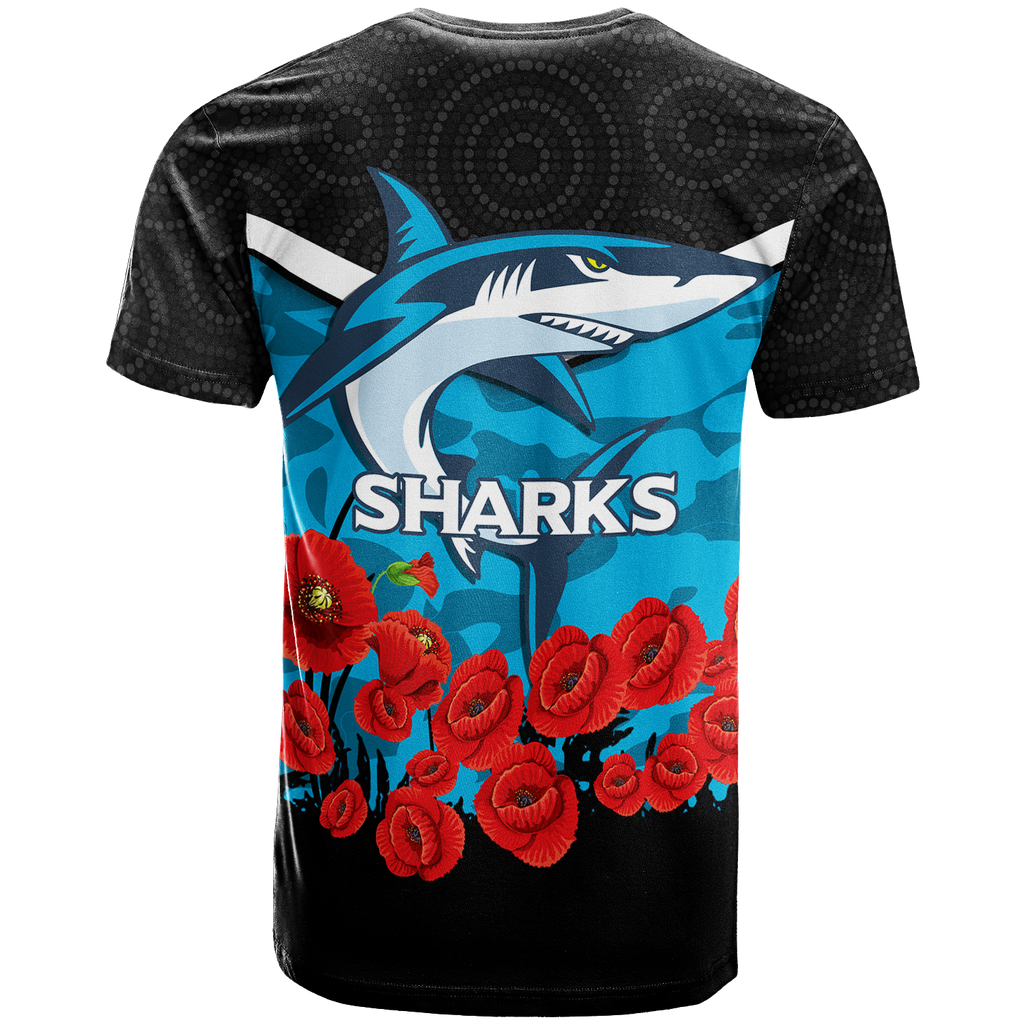 cronulla-sutherland-sharks-anzac-day-indigenous-art-t-shirt