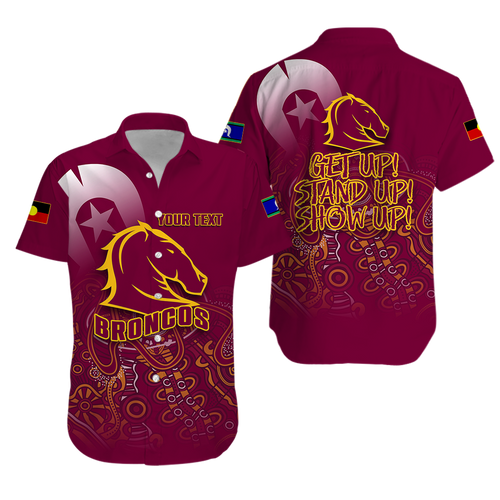 (Custom Personalised) Brisbane Broncos Rugby NAIDOC 2022 Hawaiian Shirt