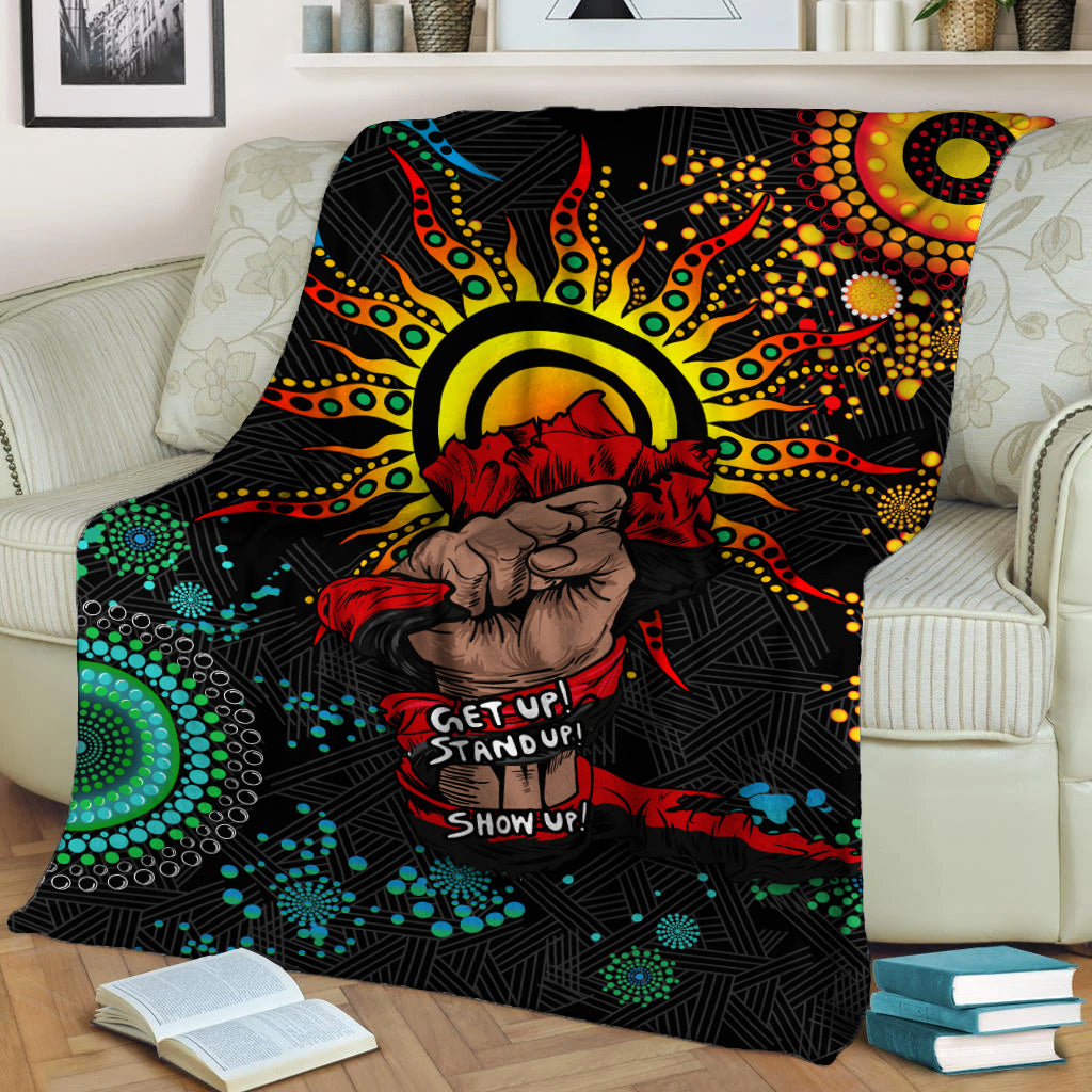 NAIDOC Week 2022 Aboriginal Art Unique Blanket - LT12