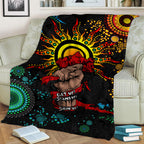 NAIDOC Week 2022 Aboriginal Art Unique Blanket - LT12