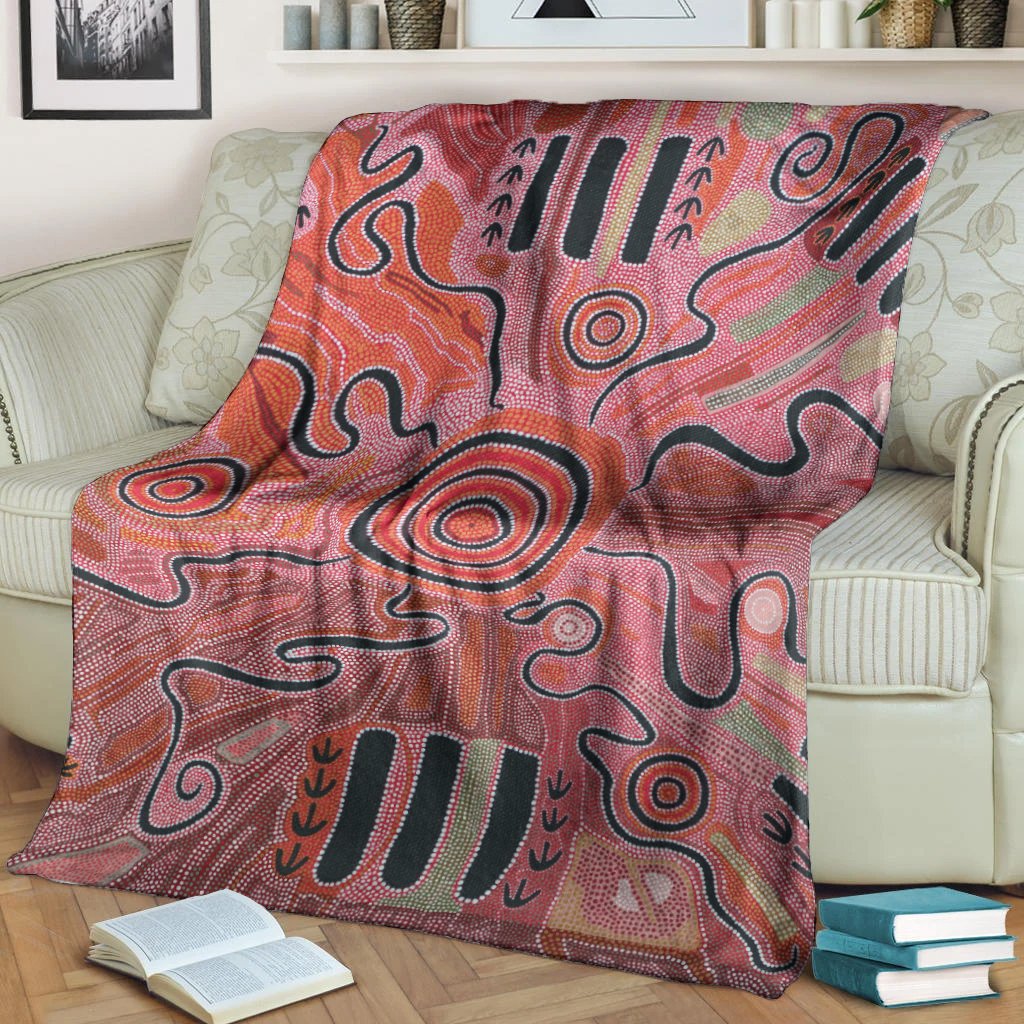 aboriginal-premium-blanket-indigenous-footprint-landscape