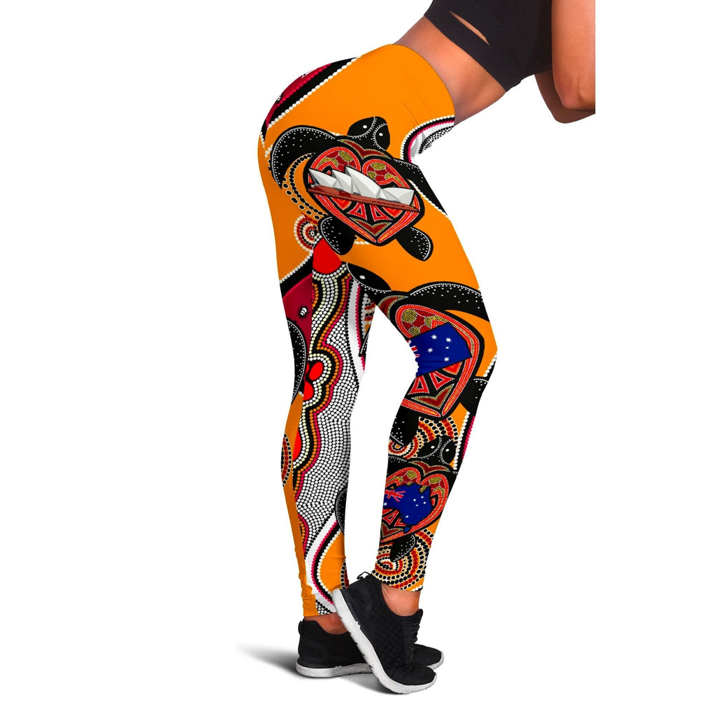 womens-leggings-aboriginal-patterns-womens-leggings-turtle