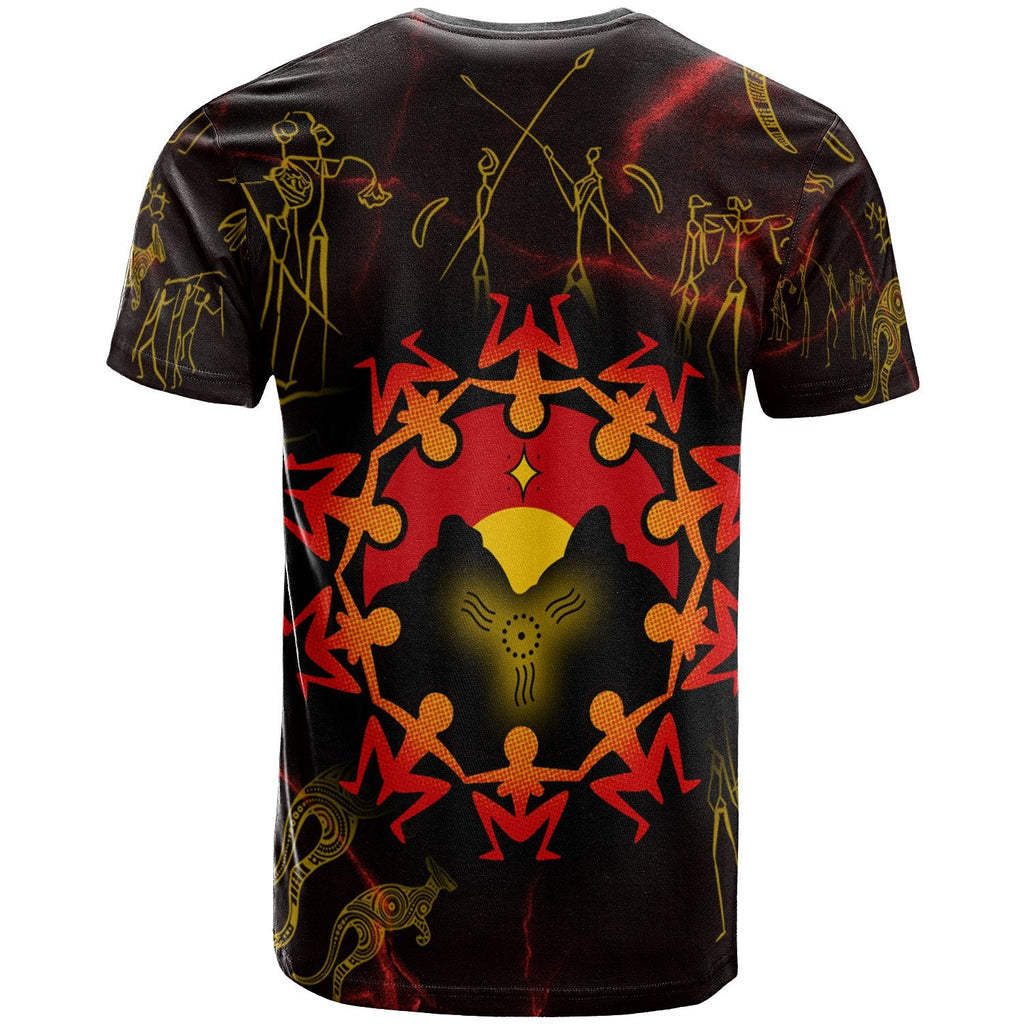 custom-aboriginal-t-shirts-australia-map-and-indigenous-flag