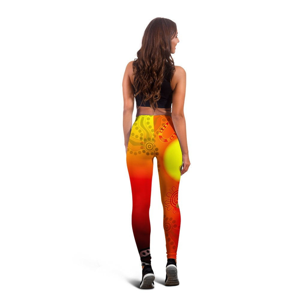 aboriginal-legging-indigenous-frog-red