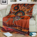 aboriginal-premium-blanket-kangaroo-with-dot-painting