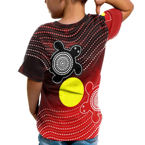 aboriginal-t-shirts-kid-indigenous-circle-dot-painting-style