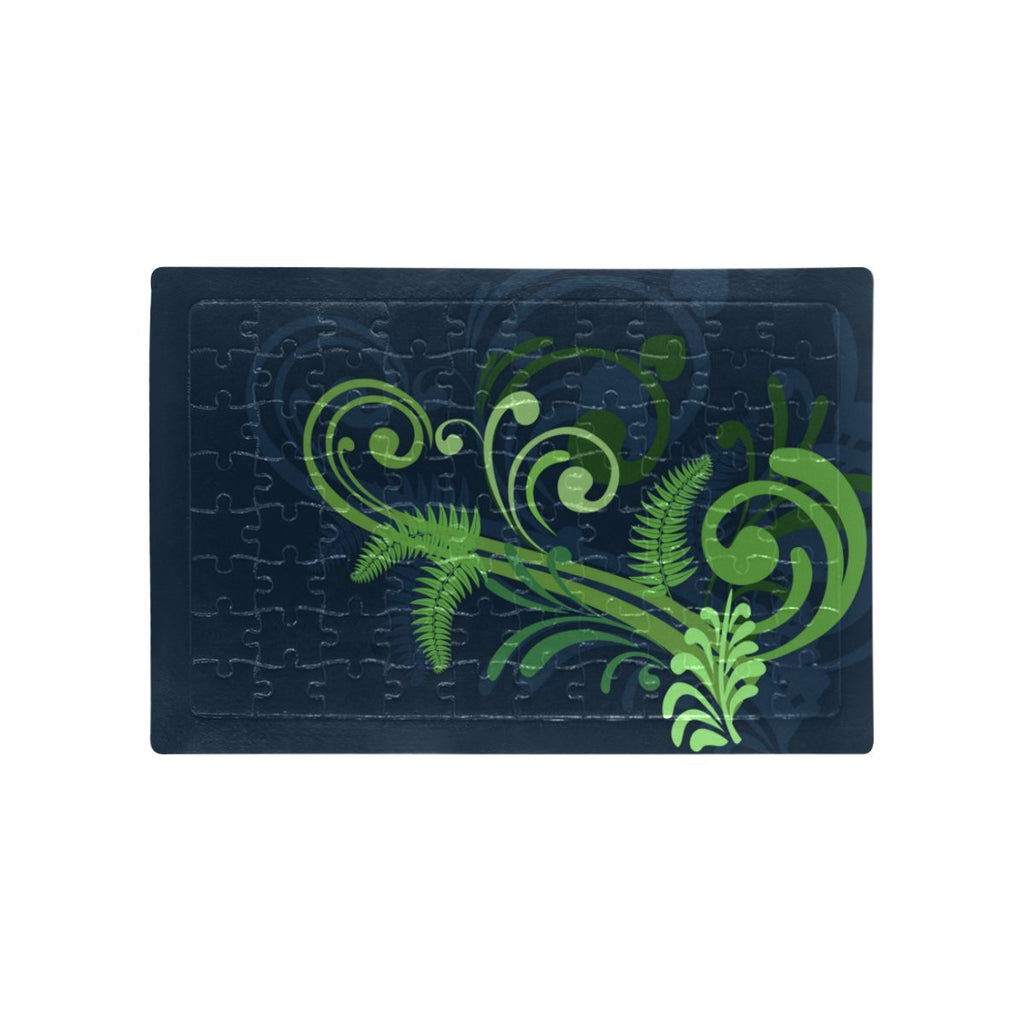 new-zealand-silver-fern-jigsaw-puzzle-green
