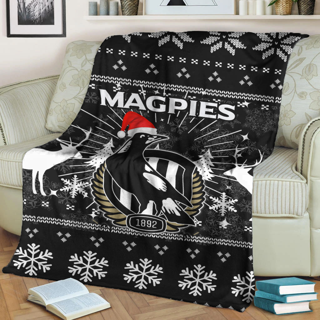 collingwood-magpies-blanket-christmas-ugly-style