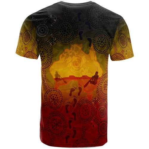 custom-aboriginal-kid-t-shirts-australian-map-with-indigenous-color