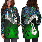 new-zealand-maori-hoodie-dress-manaia-paua-shell-glitter-green