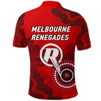 Melbourne Renegades Aboriginal Art Cricket 2022 Polo Shirt - LT12
