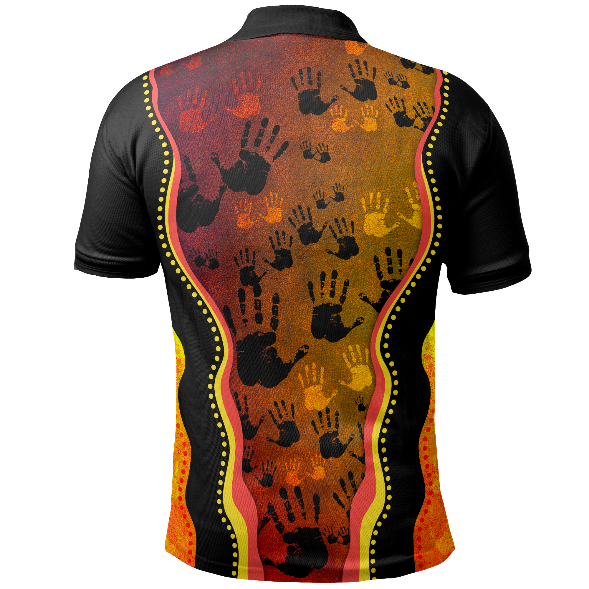 polo-shirt-aboriginal-patterns-shirt-golden-style-unisex