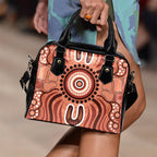 Aboriginal Shoulder Handbag - Indigenous Art Patterns Ver02 - Vibe Hoodie