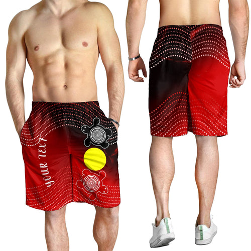 custom-aboriginal-mens-shorts-indigenous-circle-dot-painting-style
