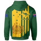 [Custom] Hoodie -  Australia Kangaroo Sign National Color