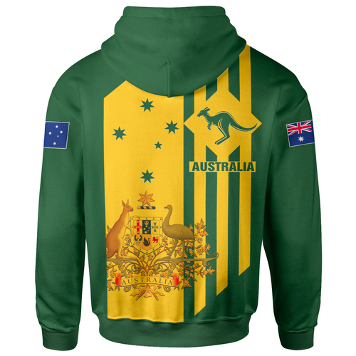 [Custom] Hoodie -  Australia Kangaroo Sign National Color