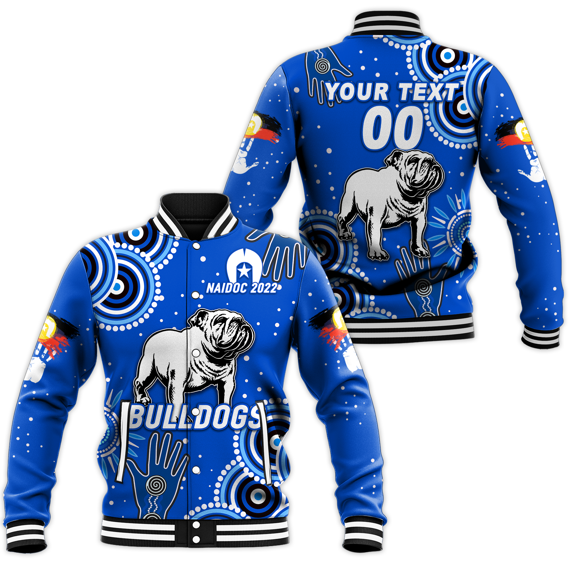 custom-personalised-bulldogs-rugby-naidoc-2022-aboriginal-baseball-jacket