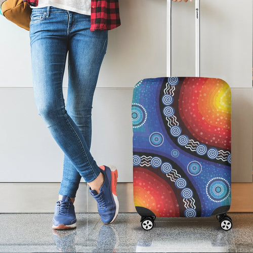 luggage-cover-aboriginal-color-dot-painting