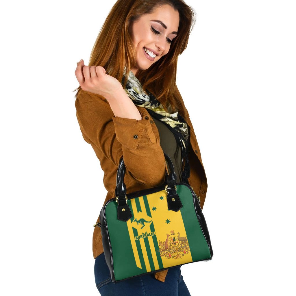 Shoulder Handbag -  Australia Kangaroo Sign National Color - Vibe Hoodie