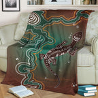 aboriginal-lizard-blanket-indigenous-dot-painting-art