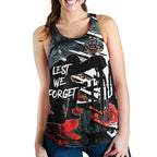 Anzac Day Woman's Racerback Tank - The Spirit of Anzac - Vibe Hoodie
