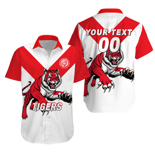 (Custom Personalised) Tigers South Bunbury Football 2022 Hawaiian Shirt 