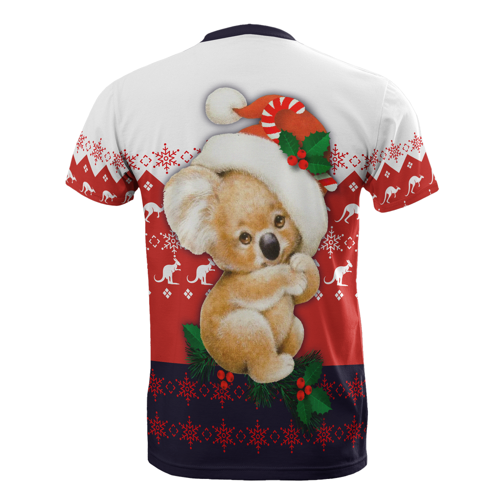 christmas-t-shirt-koala-t-shirt-kangaroo-symbol-snowflakes-unisex
