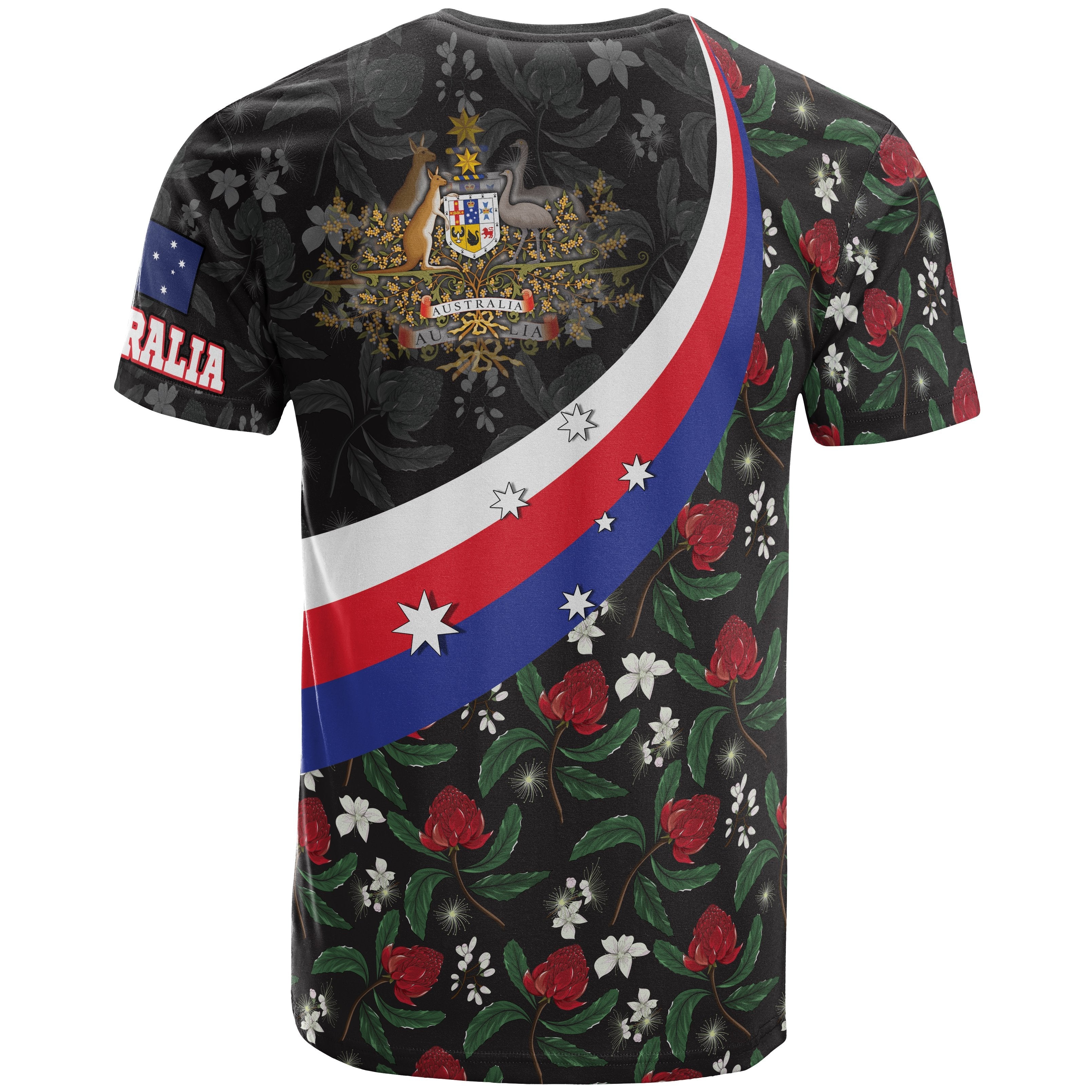 t-shirt-australia-coat-of-arms-with-waratah-patterns